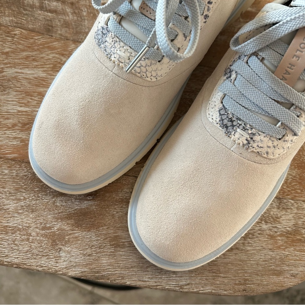 New Cole Haan Zerogrand Generation ZG Sneakers Suede Snake - Picture 6 of 7